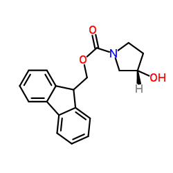 (S)-1-Fmoc-3-吡咯烷醇结构式