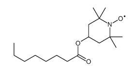 2,2,6,6-tetramethyl-4-capryloyl-oxypiperidine-1-oxyl structure