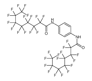 2,2,3,3,4,4,5,5,6,6,7,7,8,8,8-pentadecafluoro-N-[4-(2,2,3,3,4,4,5,5,6,6,7,7,8,8,8-pentadecafluorooctanoylamino)phenyl]octanamide结构式