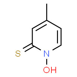 1-羟基-4-甲基吡啶-2(1H)-硫酮结构式