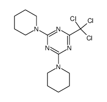 2,4-di-piperidin-1-yl-6-trichloromethyl-[1,3,5]triazine Structure