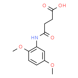 4-((2,5-dimethoxyphenyl)amino)-4-oxobutanoic acid结构式