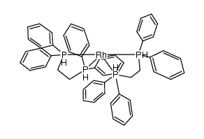 hydrido{1,2-bis-(diphenylphosphino)ethane}rhodium Structure