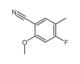 Benzonitrile, 4-fluoro-2-methoxy-5-methyl- (9CI) picture