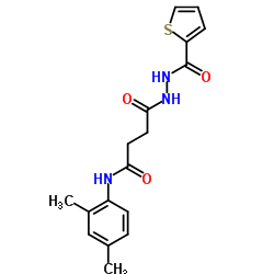 N-(2,4-Dimethylphenyl)-4-oxo-4-[2-(2-thienylcarbonyl)hydrazino]butanamide结构式