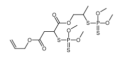 2-[(Dimethoxyphosphinothioyl)thio]succinic acid 4-allyl=1-[2-[(dimethoxyphosphinothioyl)thio]propyl] ester结构式