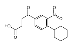 4-(4-cyclohexyl-3-nitrophenyl)-4-oxobutanoic acid Structure