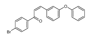 1-(4-bromophenyl)-3-(3-phenoxyphenyl)prop-2-en-1-one结构式