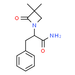 2-(3,3-DIMETHYL-2-OXO-1-AZETANYL)-3-PHENYLPROPANAMIDE结构式