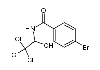 4-bromo-N-(2,2,2-trichloro-1-hydroxyethyl)benzamide结构式