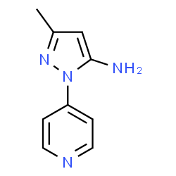 3-Methyl-1-(pyridin-4-yl)-1H-pyrazol-5-amine Structure