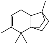 2,2,3,7-Tetramethyltricyclo[5.2.2.01,6]undec-3-ene结构式