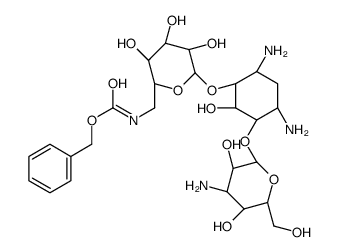 6′-N-(苄氧羰基)卡那霉素A结构式