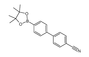 4-(4-氰基苯基)苯硼酸频那醇酯结构式