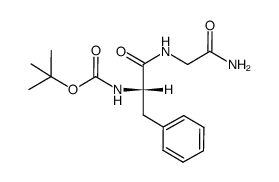 Boc-Phe-Gly-NH2 Structure