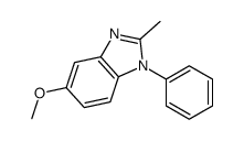 5-methoxy-2-methyl-1-phenylbenzimidazole Structure