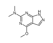 (4-Methoxy-1H-pyrazolo[3,4-d]pyrimidin-6-yl)-dimethyl-amine Structure