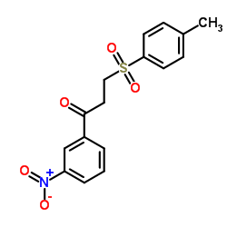 3-[(4-Methylphenyl)sulfonyl]-1-(3-nitrophenyl)-1-propanone结构式