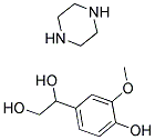 4-HYDROXY-3-METHOXYPHENYLGLYCOL PIPERAZINE SALT结构式