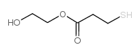 2-HYDROXYETHYL 3-MERCAPTOPROPIONATE structure