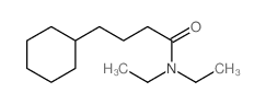 4-cyclohexyl-N,N-diethyl-butanamide structure