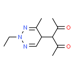 2,4-Pentanedione,3-(2-ethyl-2,5-dihydro-4-methyl-1,2,3-triazin-5-yl)-(9CI) structure