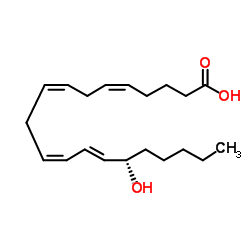 15-Hydroxyeicosatetraenoic acid structure