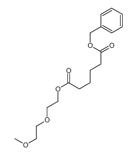 6-O-benzyl 1-O-[2-(2-methoxyethoxy)ethyl] hexanedioate结构式