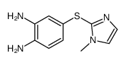 4-(1-methylimidazol-2-yl)sulfanylbenzene-1,2-diamine结构式