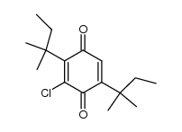 2-Chlor-3,6-di-t-pentyl-1,4-benzochinon Structure