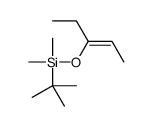 tert-butyl-dimethyl-pent-2-en-3-yloxysilane Structure