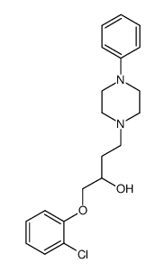 1-(2-chlorophenoxy)-4-(4-phenyl-1-piperazinyl)-2-butanol结构式