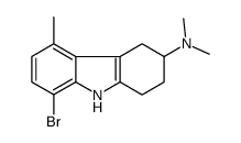 8-bromo-N,N,5-trimethyl-2,3,4,9-tetrahydro-1H-carbazol-3-amine结构式