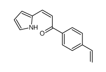 1-(4-ethenylphenyl)-3-(1H-pyrrol-2-yl)prop-2-en-1-one Structure