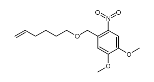 5-hexenyl 4,5-dimethoxy-2-nitrobenzyl ether结构式