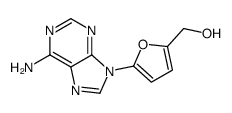 [5-(6-aminopurin-9-yl)furan-2-yl]methanol结构式