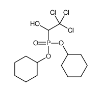 2,2,2-trichloro-1-dicyclohexyloxyphosphorylethanol Structure