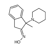 N-(3-methyl-3-piperidin-1-yl-1H-inden-2-ylidene)hydroxylamine Structure