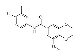 N-(4-chloro-3-methylphenyl)-3,4,5-trimethoxybenzamide结构式