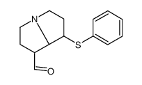 7-phenylsulfanyl-2,3,5,6,7,8-hexahydro-1H-pyrrolizine-1-carbaldehyde Structure