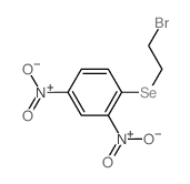 1-(2-bromoethylselanyl)-2,4-dinitro-benzene structure