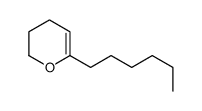 6-hexyl-3,4-dihydro-2H-pyran Structure