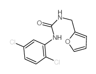 3-(2,5-dichlorophenyl)-1-(2-furylmethyl)urea结构式