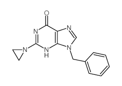 2-aziridin-1-yl-9-benzyl-3H-purin-6-one Structure