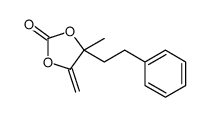 4-methyl-5-methylidene-4-(2-phenylethyl)-1,3-dioxolan-2-one Structure