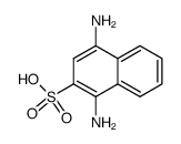 1,4-diamino-naphthalene-2-sulfonic acid Structure