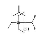 1,1-difluoro-4-methyl-2-triethylsilylpent-4-en-2-ol结构式