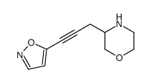 3-[3-(1,2-oxazol-5-yl)prop-2-ynyl]morpholine Structure