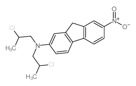 N,N-bis(2-chloropropyl)-7-nitro-9H-fluoren-2-amine结构式