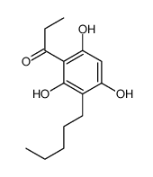 1-(2,4,6-trihydroxy-3-pentylphenyl)propan-1-one Structure